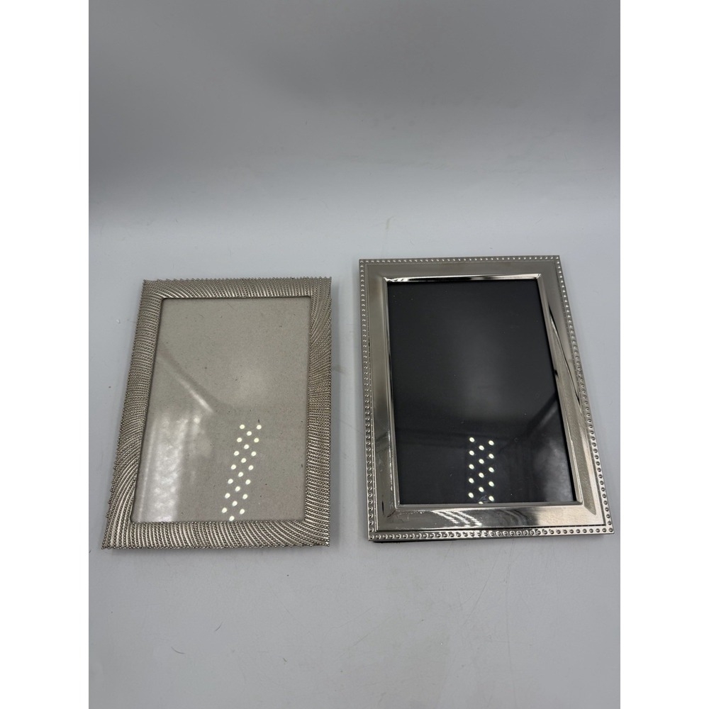 Lot Of 2 Isaac Mozarabic Picture Frames Silver Tone New York For 4x6in Photo